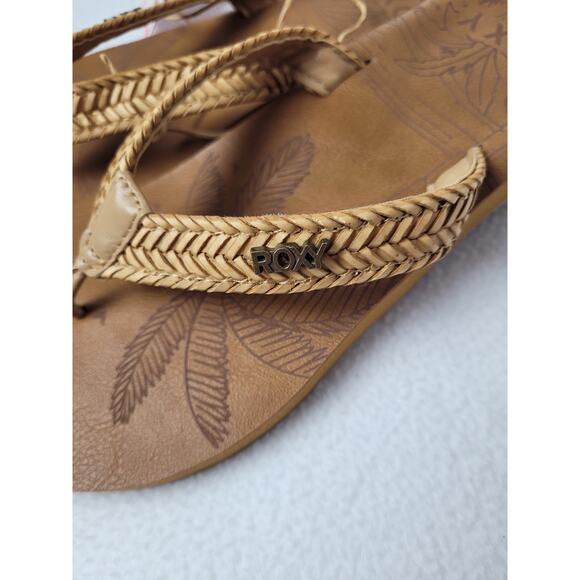 Roxy Womens Lili III Flat Sandals Slip-on Faux Leather Size US 7 - Picture 8 of 9